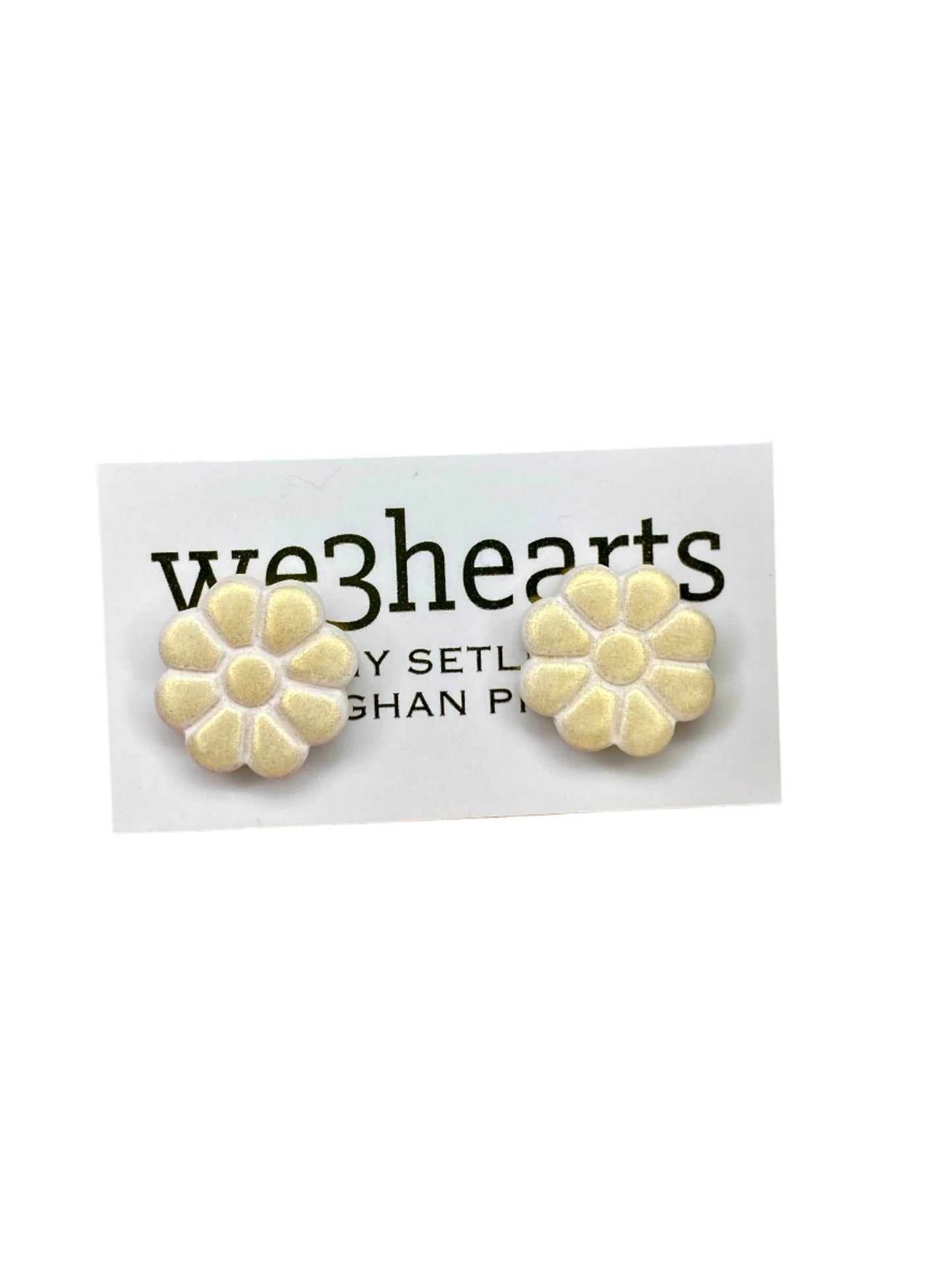 Sale! Flower Clay Studs