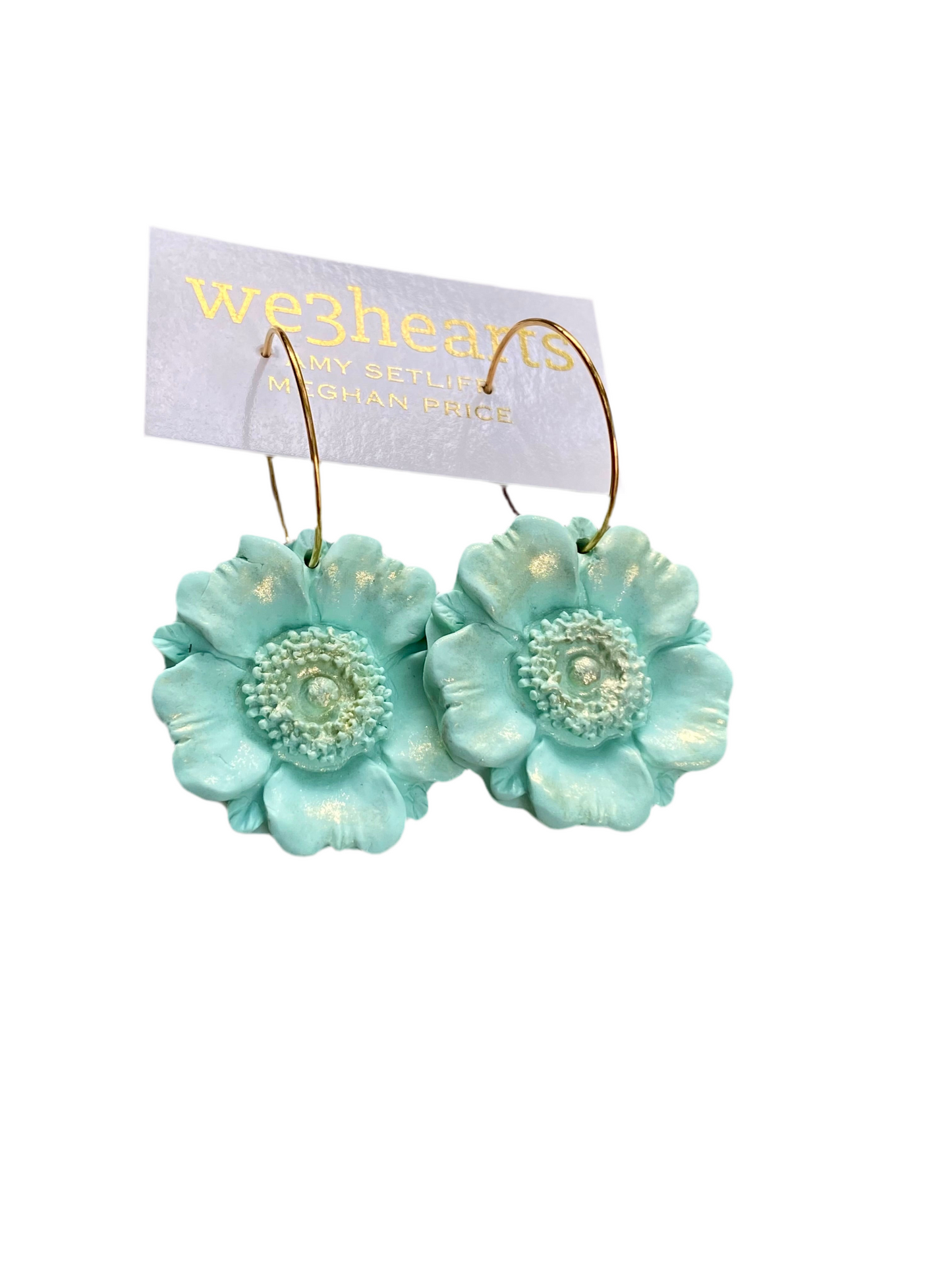 Clay Poppy Earrings