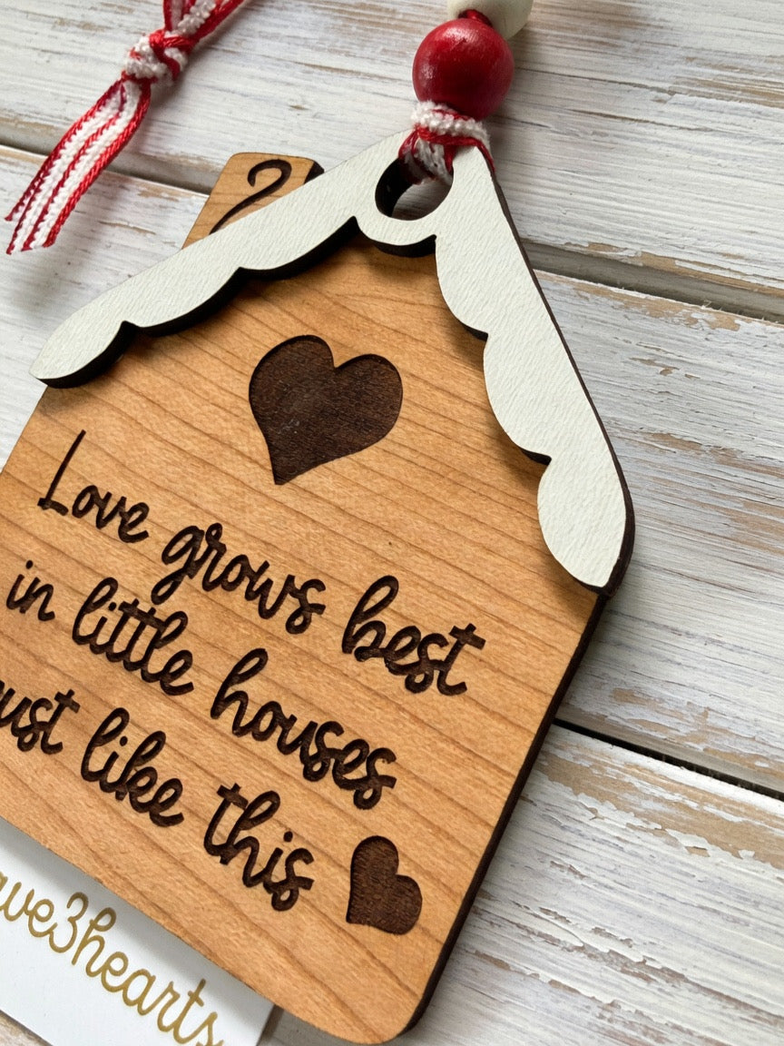Gingerbread House Ornament-Christmas in July