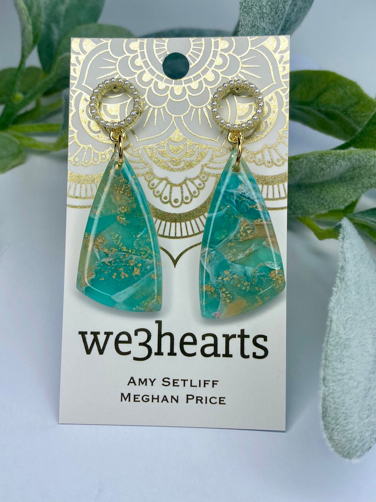 Sale! Sea Glass Collection-Clay Earrings