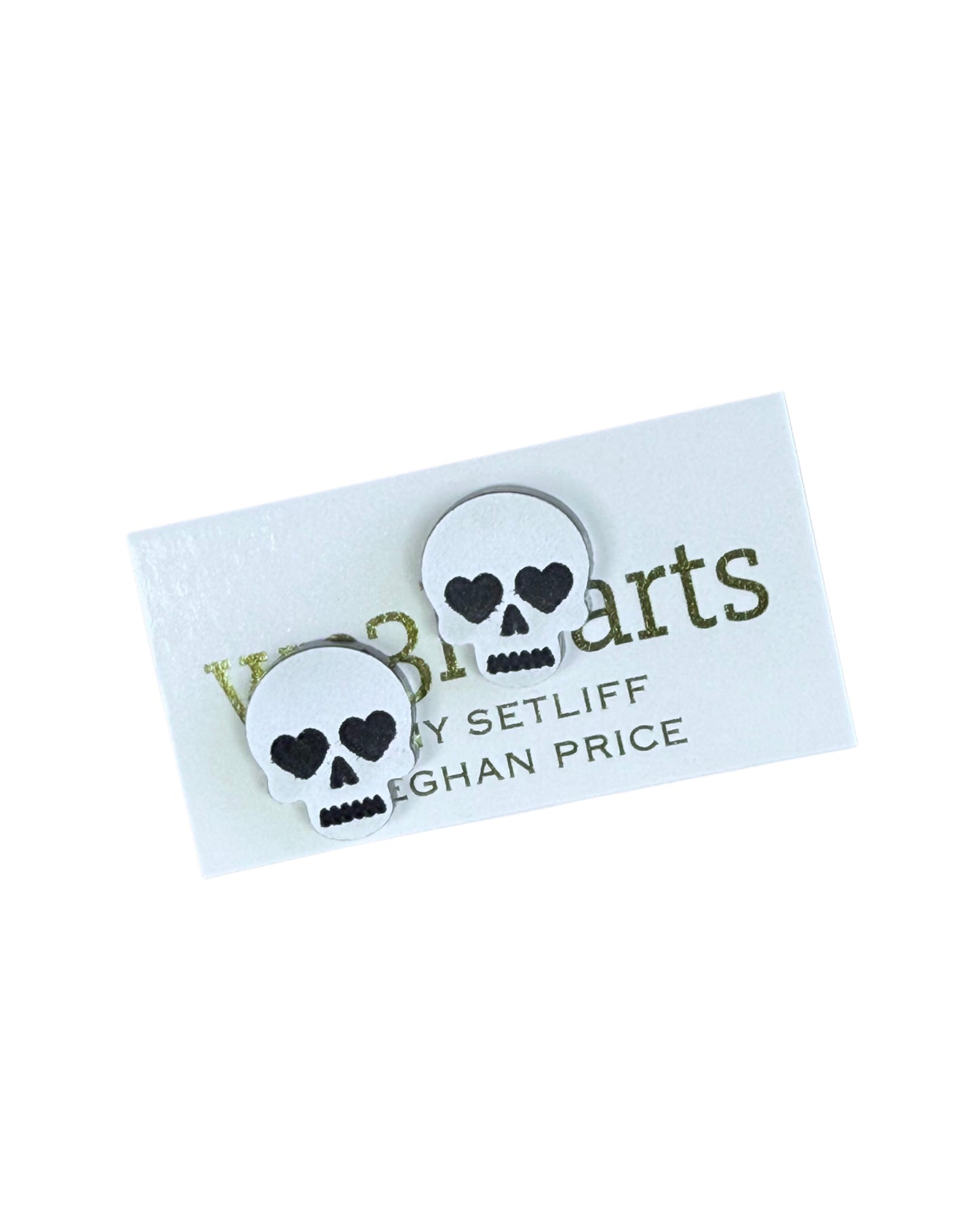Acrylic Skull Stud Earrings