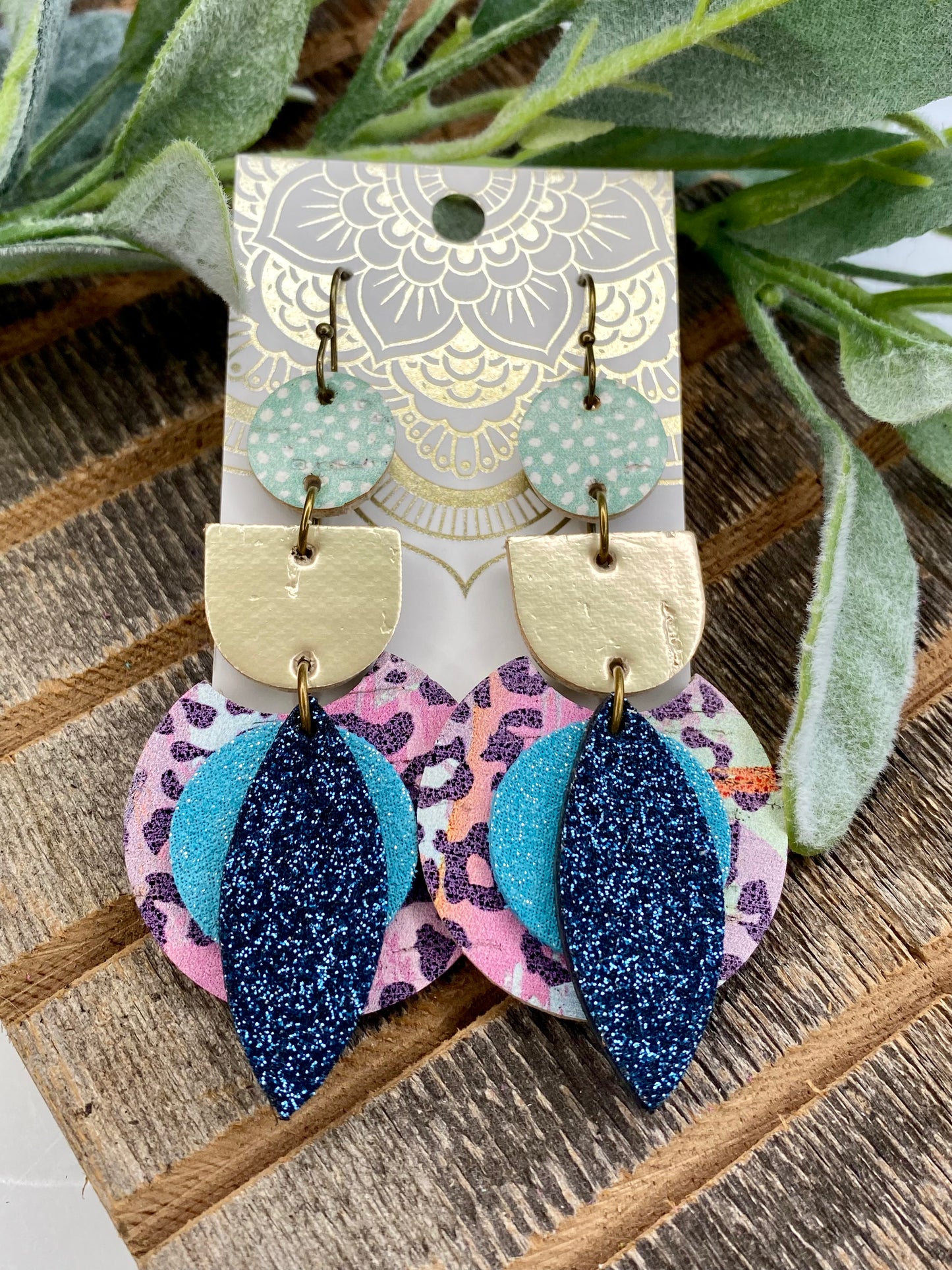 SALE! Coco Leather Earrings