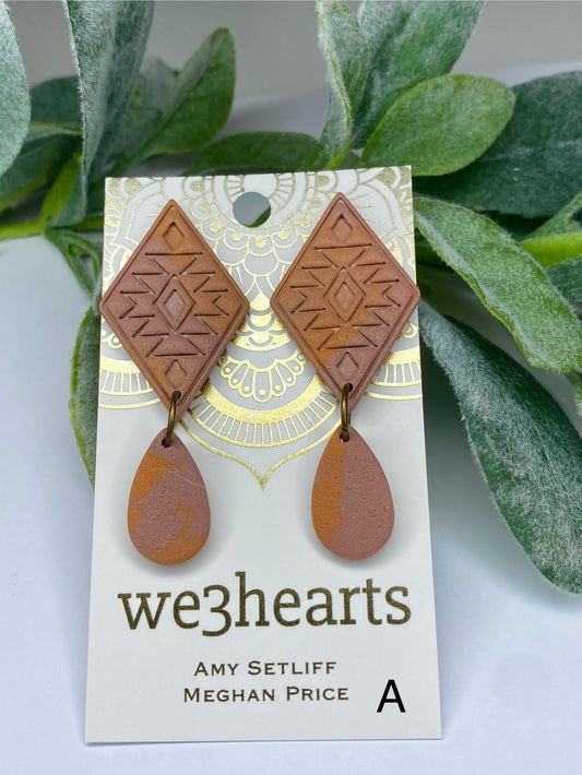 Boho Style! Clay Earrings