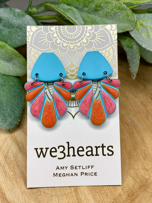 Southwest Stud Style Clay Earrings