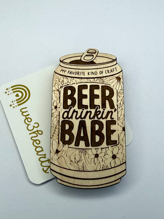 Craft Beer Drinkin’ Babe Magnet-Christmas in July