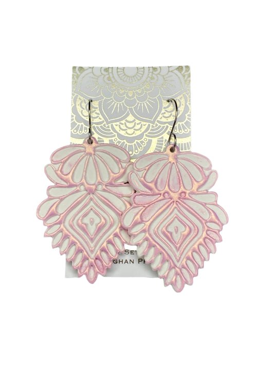 Sale! Athena Clay Earrings-Pink