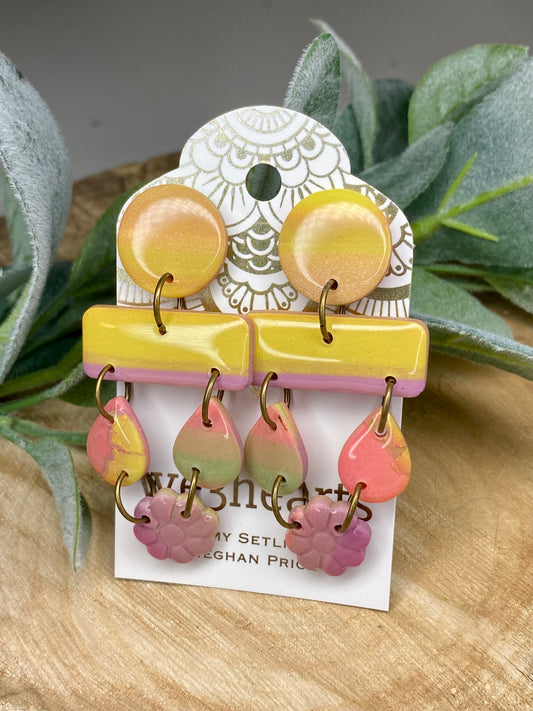 Groovy! Groovy Vibe Clay Earrings