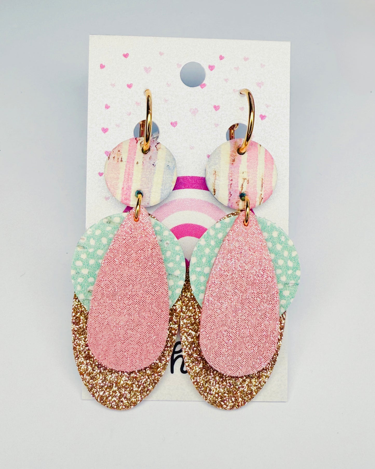 New! Poppy Leather Earrings