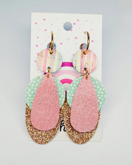 New! Poppy Leather Earrings