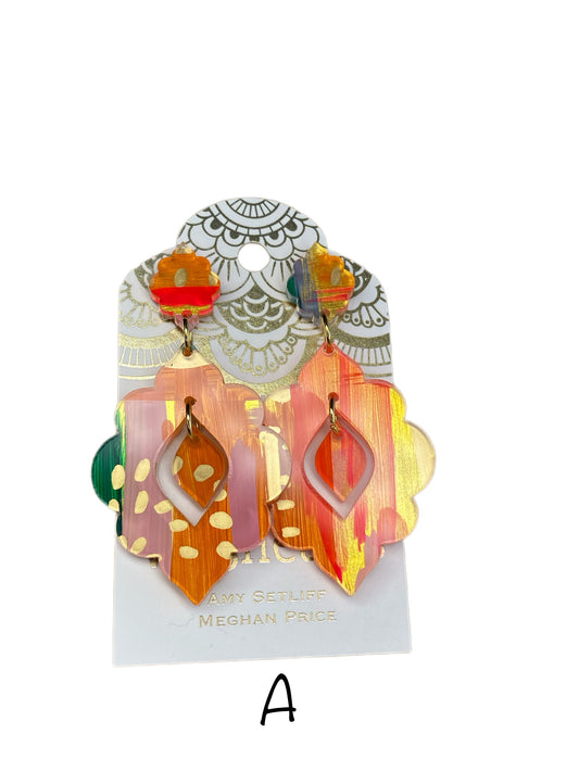 SALE! Tango Acrylic Earrings